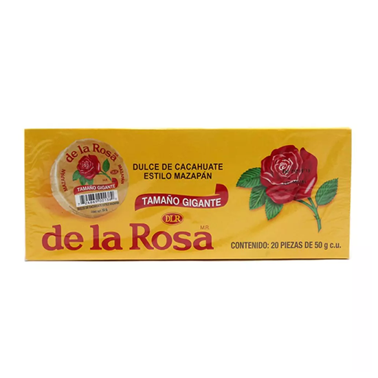 Imagen de Mazapán de la Rosa Gigante caja con 20 pzas de 50g c/u (1kg)