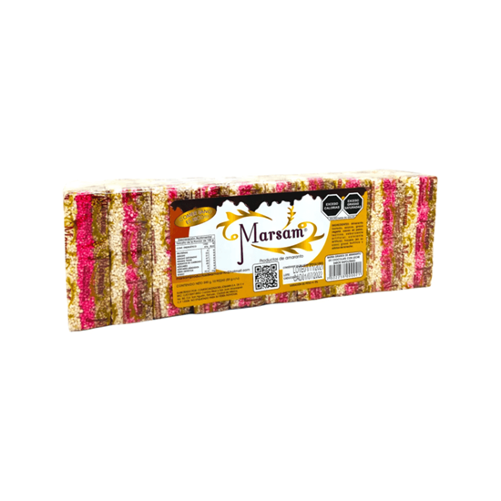 Imagen de Alegría barra grande de amaranto napolitano Marsam 10 pzas de 59g c/u (590g)