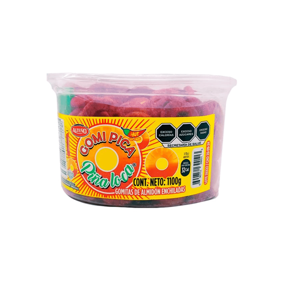 Imagen de Gomitas enchiladas sabor piña Alteño Gomi Pica Piña Loca 1100g