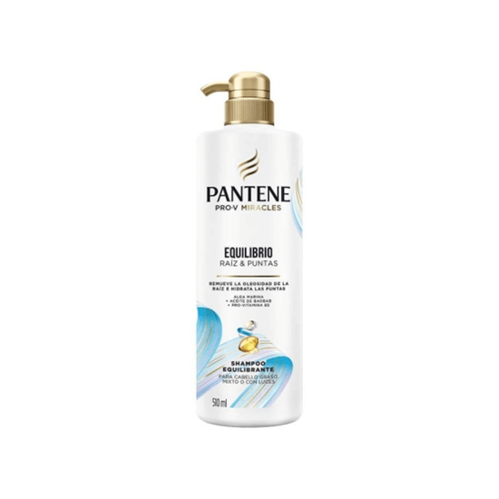 Imagen de Shampoo equilibrante para cabello graso, mixto o con luces Pantene Pro-V Miracles Equilibrio Raíz y Puntas 510ml
