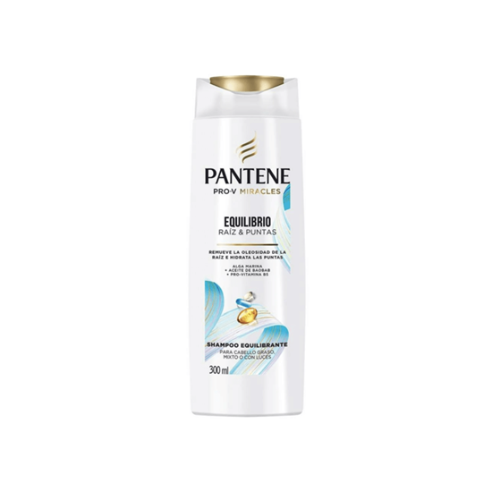 Imagen de Shampoo equilibrante para cabello graso, mixto o con luces Pantene Pro-V Miracles Equilibrio Raíz y Puntas 300ml