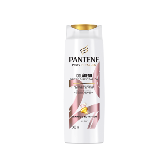 Imagen de Shampoo nutritivo sin sal Pantene Pro-V Miracles Colágeno Nutre & Revitaliza 300ml