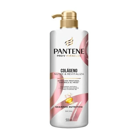 Imagen de Shampoo nutritivo sin sal Pantene Pro-V Miracles Colágeno Nutre & Revitaliza 510ml