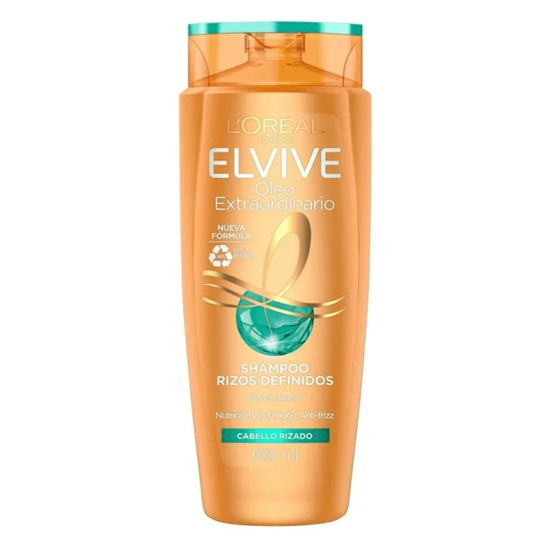 Imagen de Shampoo rizos definidos L'Oreal Paris Elvive Óleo Extraordinario 680ml