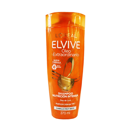 Imagen de Shampoo nutrición intensa para cabello muy seco L'Oreal Paris Elvive Óleo Extraordinario 370ml