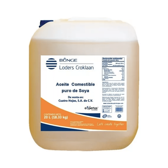 Imagen de Aceite comestible puro de soya Bunge 20L