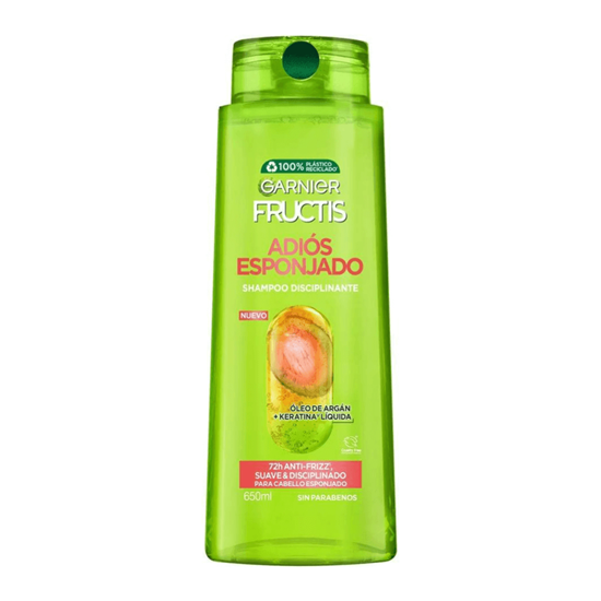 Imagen de Shampoo disciplinante sin parabenos para cabello esponjado Garnier Fructis Adiós Esponjado 650ml