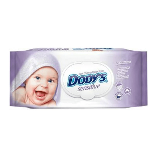 Imagen de Toallitas húmedas para bebé con crema protectora Dody's Sensitive 70 pzas