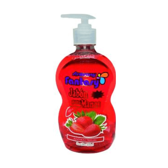 Imagen de Jabón líquido antibacterial para manos aroma fresa Aravany Fantasy 520ml