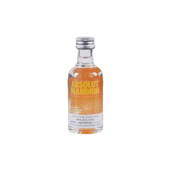 Imagen de Vodka sabor mandarina Absolut Mandrin mini botella 50ml