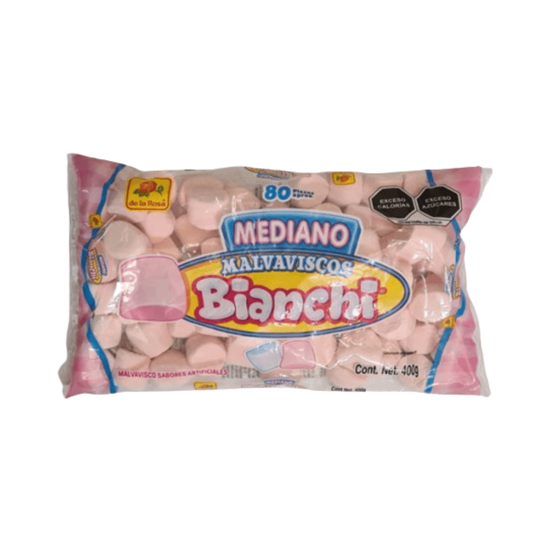 Imagen de Bombones rosas De la Rosa Malvaviscos Bianchi Mediano 80 pzas aprox. (400g)