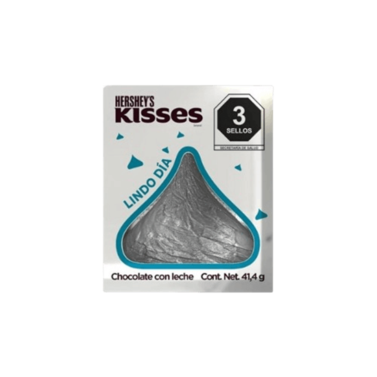 Imagen de Chocolate con leche para regalo mega Hershey's Kisses Junior mensaje “Lindo día” 41.4g