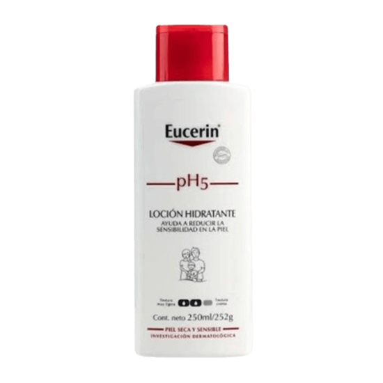 Imagen de Loción hidratante para piel seca y sensible Eucerin pH5 250ml (252g)