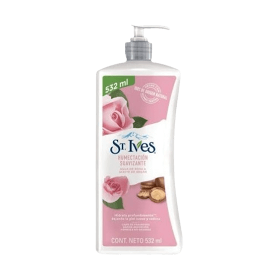 Imagen de Crema corporal con agua de rosas & aceite de argán St. Ives Piel Suave 532ml