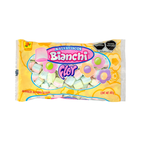 Imagen de Bombones en forma de flor De la Rosa Malvaviscos Bianchi Flor 400g