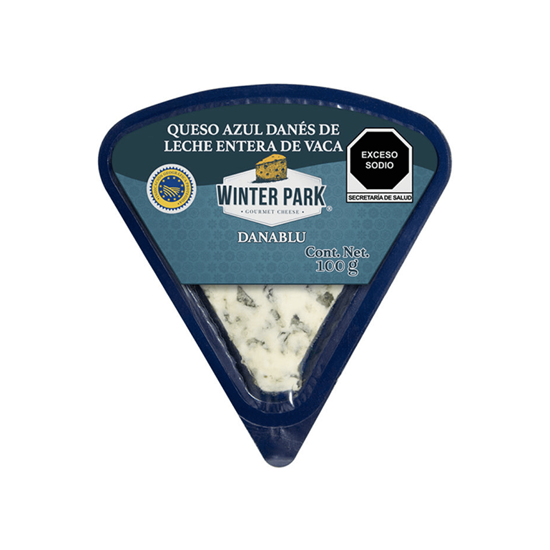 Imagen de Queso azul danés de leche entera de vaca Winter Park Danablu 100g