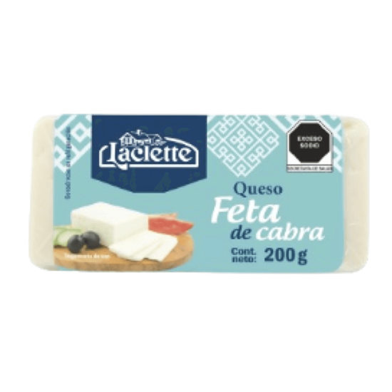 Imagen de Queso feta blanco mediterráneo de cabra Laclette 200g
