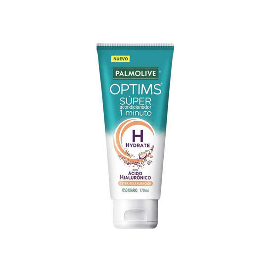 Imagen de Súper acondicionador Palmolive Optims 1 minuto Hydrate Extra Nutrición con ácido hialurónico 170ml