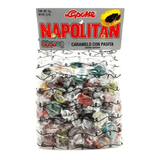 Imagen de Caramelo napolitano con pasita sabores surtidos Laposse Napolitan 1kg