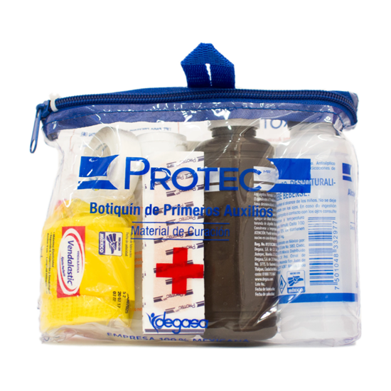 Imagen de Material de curación mini botiquín de primeros auxilios Protec