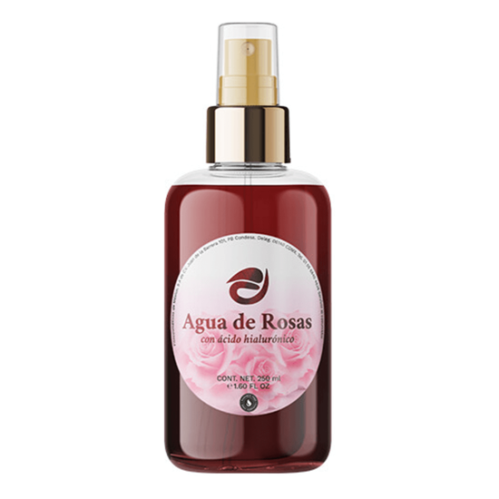 Imagen de Tónico facial hidratante agua de rosas con ácido hialurónico Fitomex 250ml