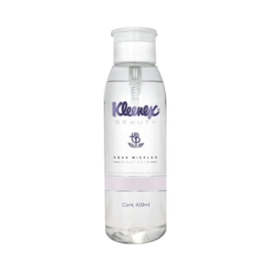 Imagen de Agua micelar desmaquillante Kleenex Beauty Night Calm 400ml