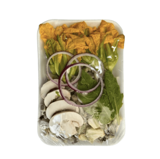 Imagen de Mix de verduras y hongos para quesadillas en charola