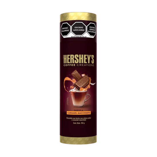 Imagen de Chocolate con leche con relleno sabor caramel macchiato Hershey’s Coffee Creations tubo 160g