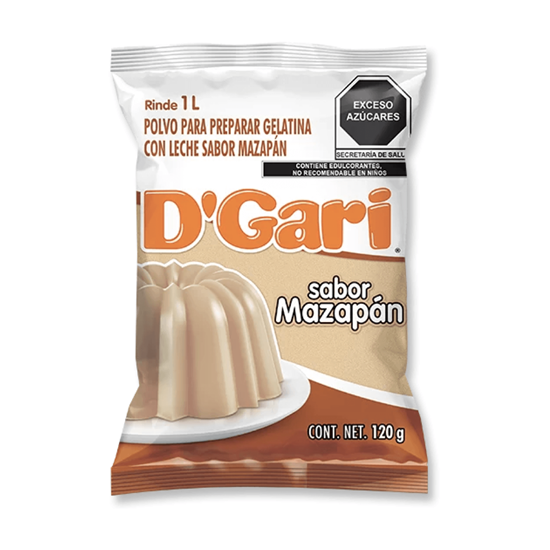 Imagen de Polvo para gelatina de leche sabor mazapán D'Gari 120g
