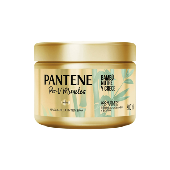Imagen de Mascarilla capilar intensiva para cabello débil Pantene Pro-V Miracles Bambú Nutre y Crece 300ml