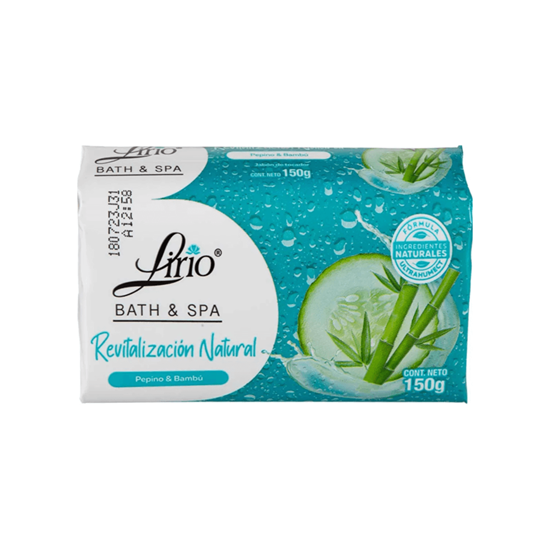 Imagen de Jabón de tocador Lirio Bath & Spa Revitalización Natural Pepino & Bambú 150g