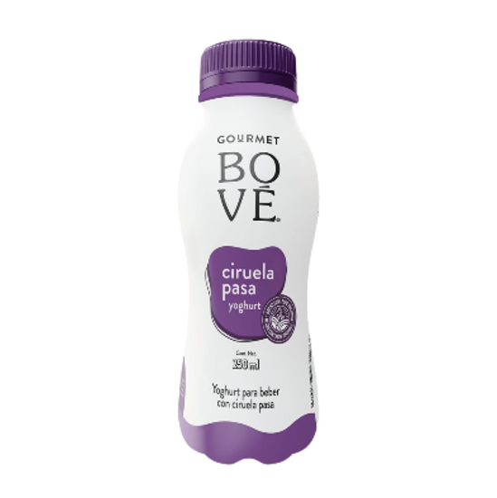 Imagen de Yoghurt bebible con leche orgánica sabor ciruela pasa Bové Gourmet botella PET 250ml