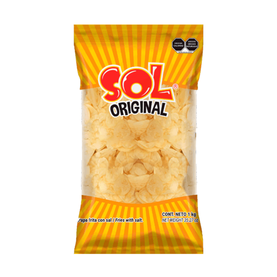 Imagen de Papas fritas con sal Sol bolsa resellable 1kg