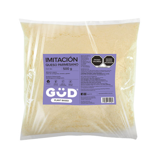 Imagen de Queso vegano imitación parmesano molido GÜD Plant Based 500g