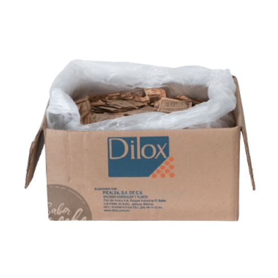 Imagen de Azúcar mascabado en sobre individual Dilox caja con 2000 piezas de 4g c/u