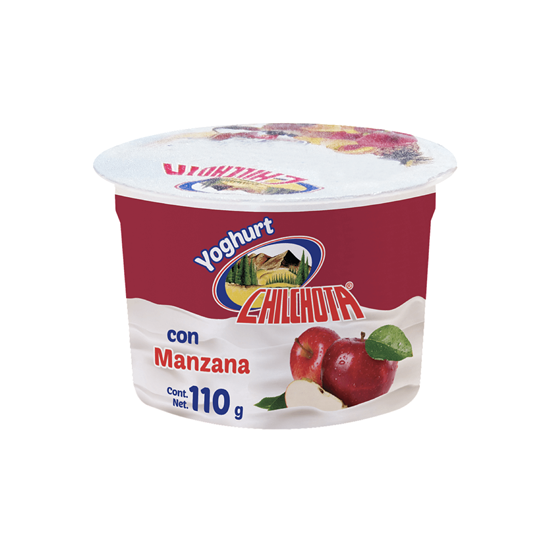 Imagen de Yoghurt sabor manzana Chilchota en vaso 110g