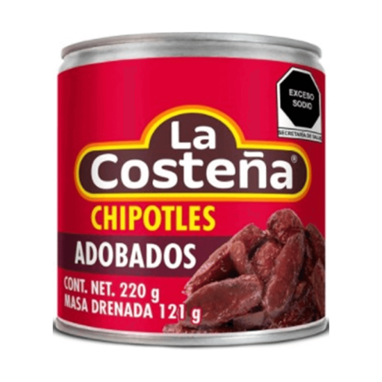 Imagen de Chiles chipotles adobados La Costeña en lata 220g