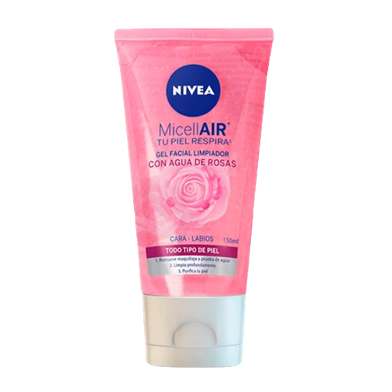 Imagen de Gel facial limpiador Nivea MicellAir cara y labios 150g