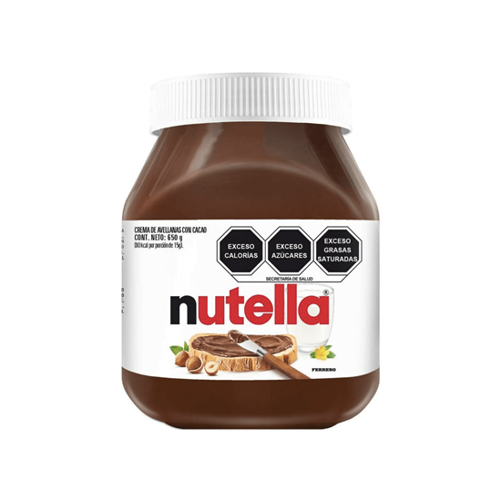 Imagen de Crema de avellanas con cacao Nutella 650g