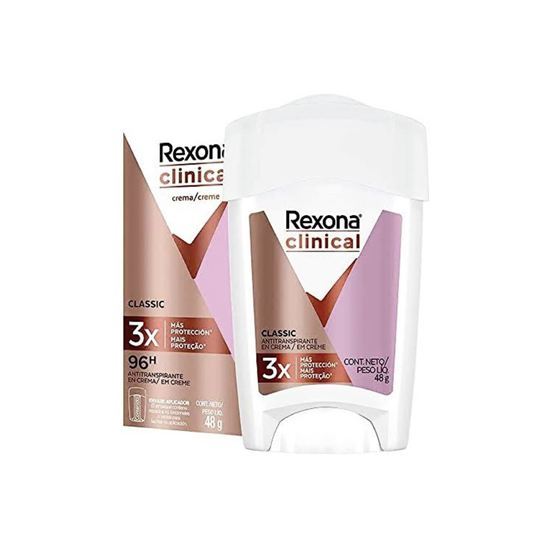 Imagen de Antitranspirante en crema para dama Rexona clinical classic 48g