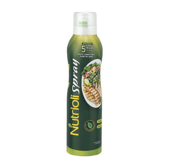 Imagen de Aceite comestible puro de soya en aerosol Nutrioli Spray 180ml