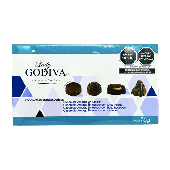 Imagen de Chocolates surtidos sin azúcar Lady Godiva Chocolates 76g