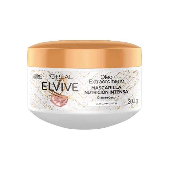 Imagen de Mascarilla capilar nutrición intensa para cabello muy seco L'Oréal Paris Elvive Óleo Extraordinario 300g