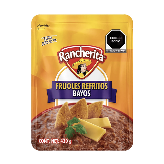 Imagen de Frijoles refritos bayos Rancherita bolsa de 430g