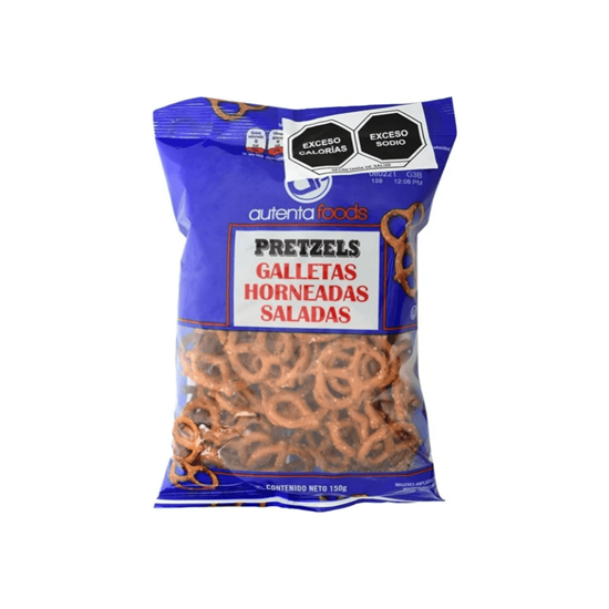 Imagen de Pretzels horneados salados Autenta Foods 150g