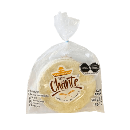 Imagen de Tortillas de harina naturales Don Chante 500g