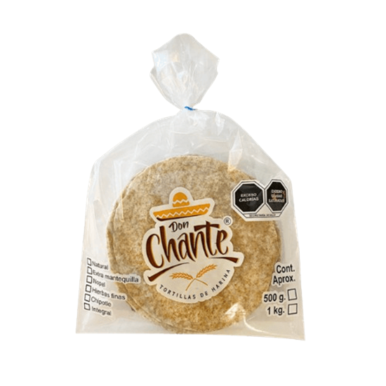 Imagen de Tortillas de harina integrales Don Chante 500g