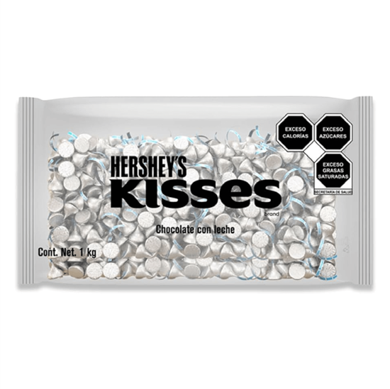 Imagen de Chocolate con leche Hershey's Kisses original bolsa con 1kg