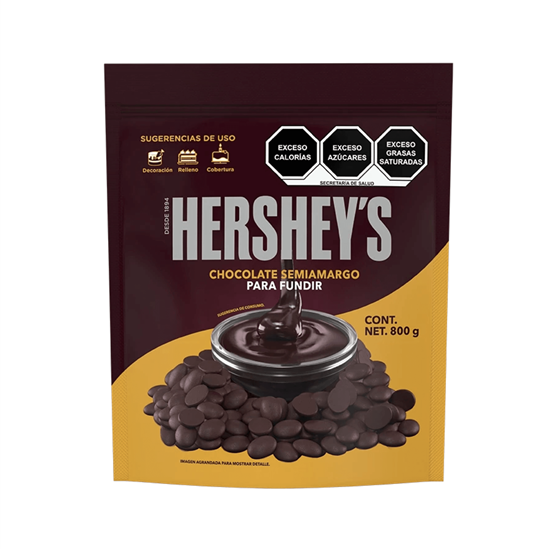 Imagen de Chocolate semiamargo para fundir Hershey's 800g