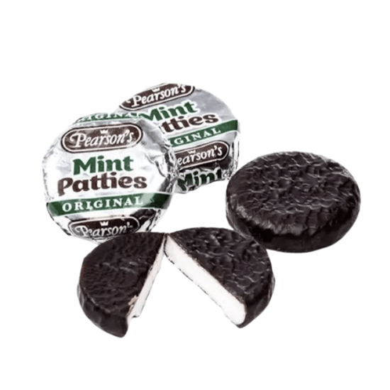 Imagen de Dulce de menta cubierto de chocolate obscuro Pearson's Mint Patties a granel